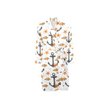 Clown Fish Pattern Print Design 02 Men's Long Sleeve Belted Night Robe