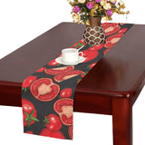Tomato black background Table Runner