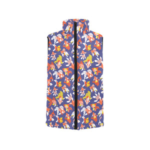 Goldfish Pattern Print Design 04 Women's Padded Vest