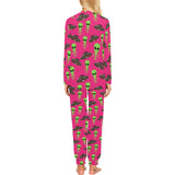 Alien Pattern Print Design 03 Women's All Over Print Pajama Set