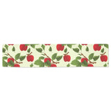 Red apples leaves pattern Table Runner