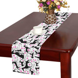 Greyhound Pattern Print Design 02 Table Runner