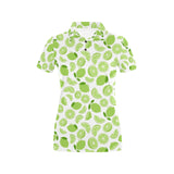 Lime design pattern Women's All Over Print Polo Shirt