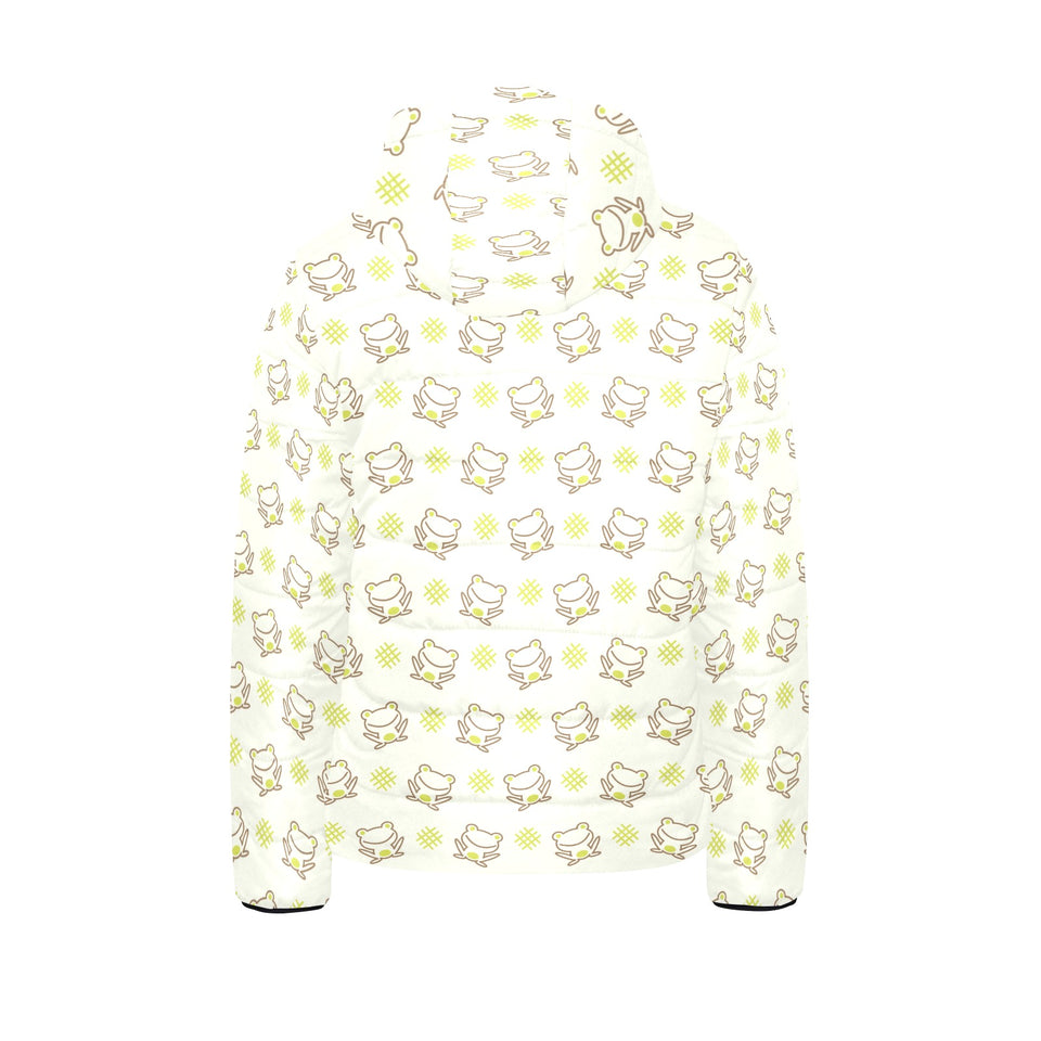 Cute cartoon frog baby pattern Kids' Boys' Girls' Padded Hooded Jacket