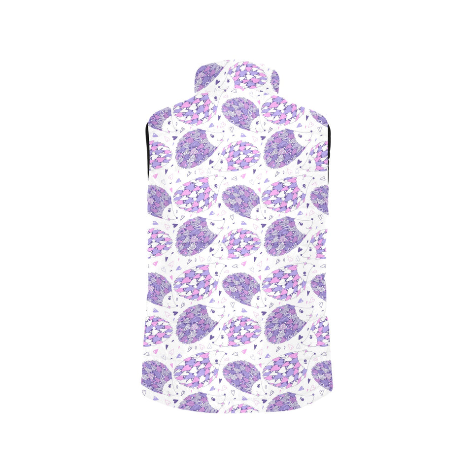 Hedgehog Pattern Print Design 05 Men's Padded Vest