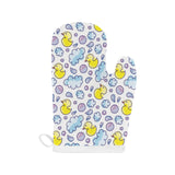 Duck Pattern Print Design 01 Heat Resistant Oven Mitts