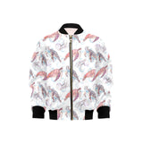 Watercolor sea turtle jellyfish pattern Kids' Boys' Girls' Bomber Jacket