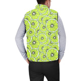 Slices of Lime design pattern Men's Padded Vest