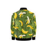 Banana Palm Leaves pattern Kids' Boys' Girls' Bomber Jacket