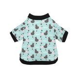 poodle dog green background All Over Print Pet Dog Round Neck Fuzzy Shirt