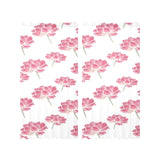 Pink lotus waterlily pattern Gauze Curtain