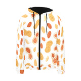 peanuts pattern Men's Padded Hooded Jacket