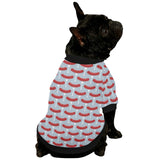 Sausage Pattern Print Design 02 All Over Print Pet Dog Round Neck Fuzzy Shirt