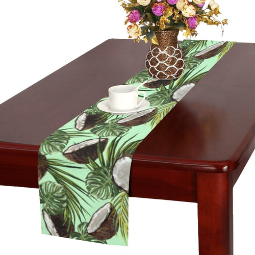 Coconut Pattern Print Design 02 Table Runner