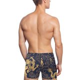 Gold dragon pattern Men's Swimming Trunks