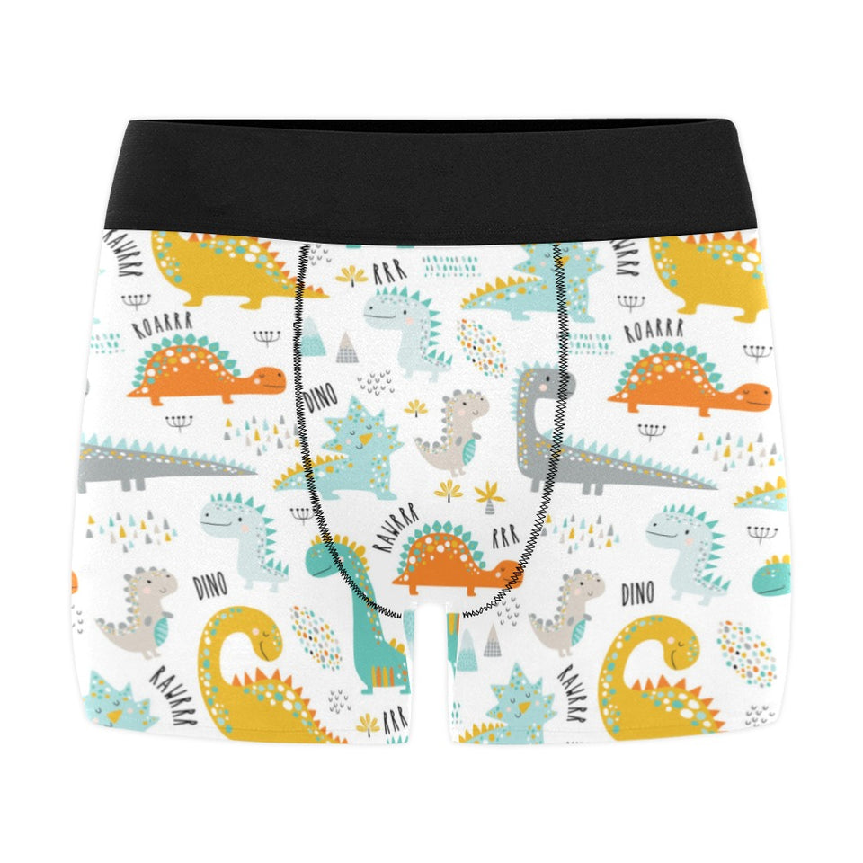 Cute funny kids dinosaurs pattern Men's All Over Print Boxer Briefs Men's Underwear