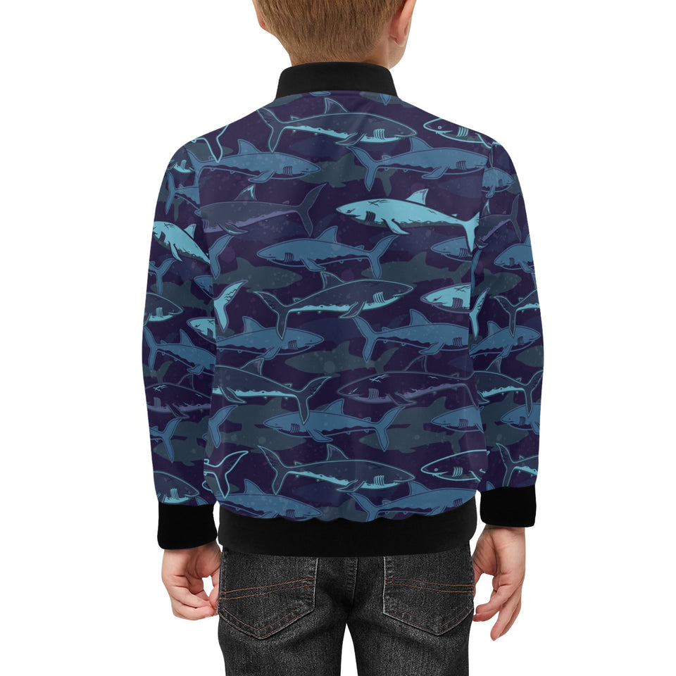 Shark pattern Kids' Boys' Girls' Bomber Jacket