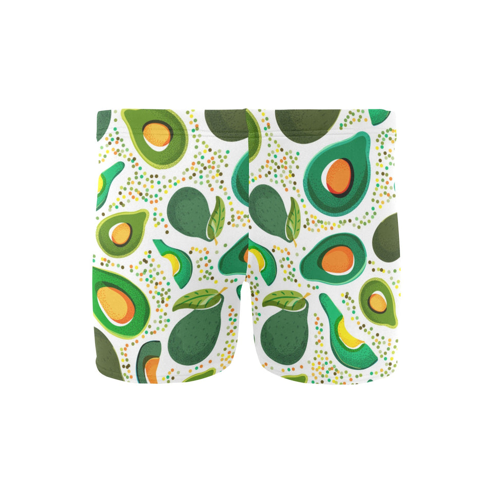 Avocado design pattern Men's Swimming Trunks