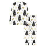 Christmas tree holly snow star pattern Women's All Over Print Pajama Set