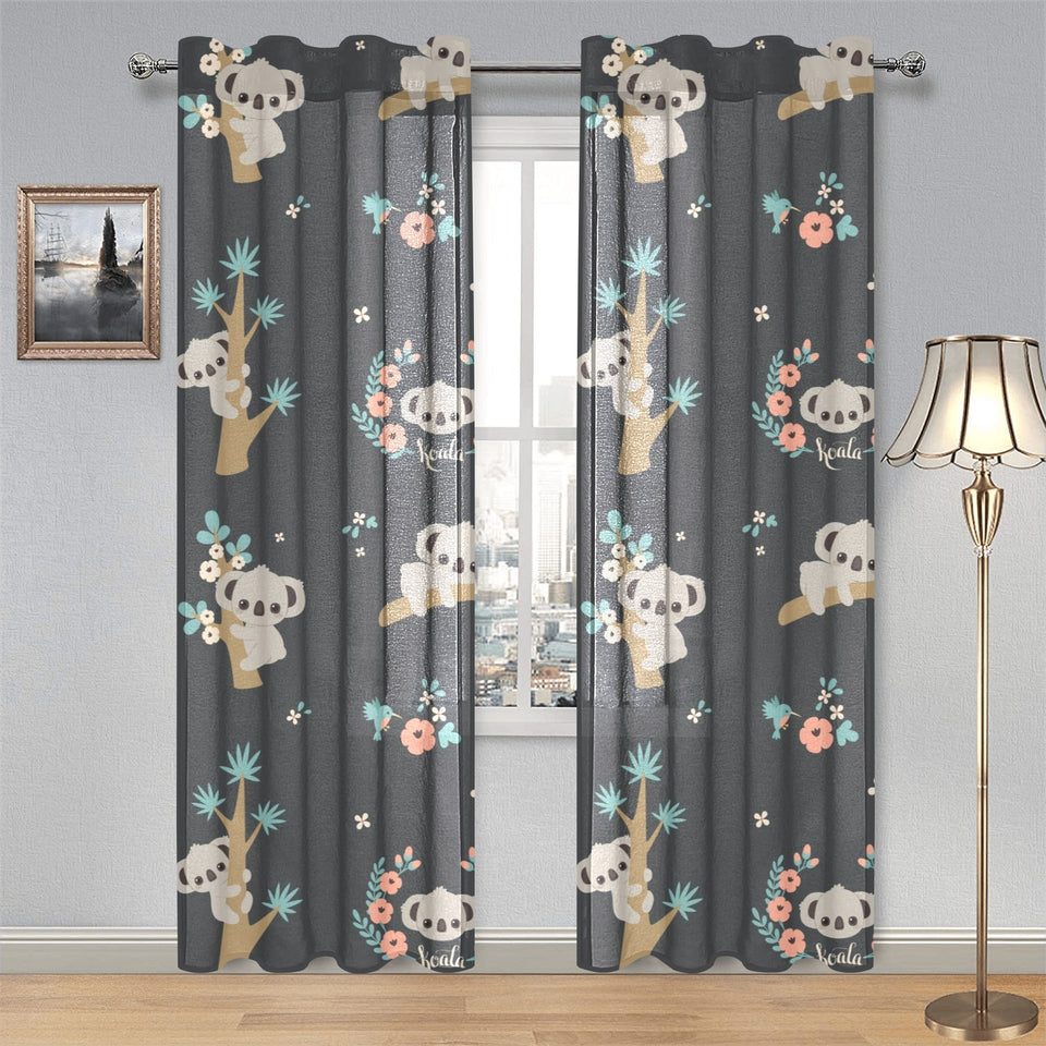 Cute koala pattern Gauze Curtain