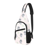 cute raccoons leaves pattern All Over Print Chest Bag