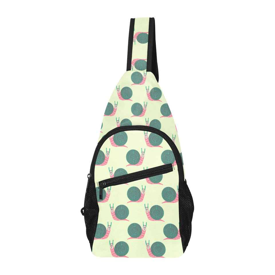 Snail Pattern Print Design 04 All Over Print Chest Bag