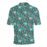 Elephants jungle pattern Men's All Over Print Polo Shirt