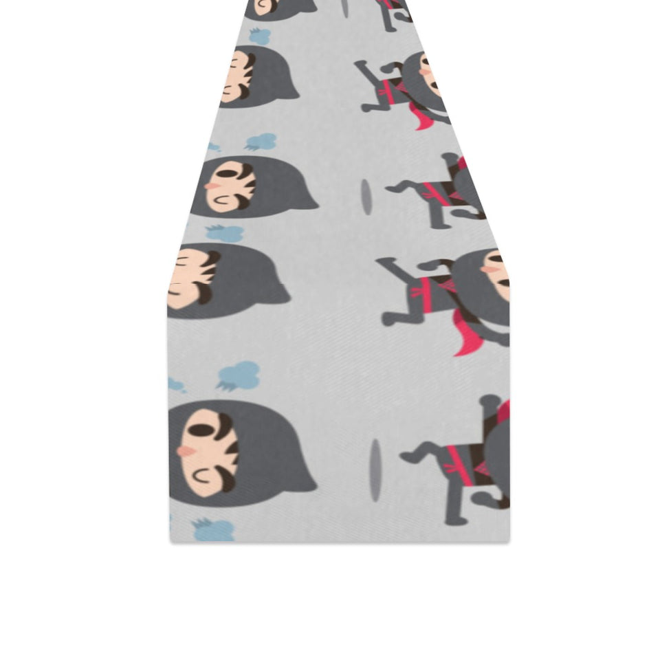 Cute ninja pattern Table Runner