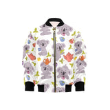 Cute koalas teapots tea Kids' Boys' Girls' Bomber Jacket