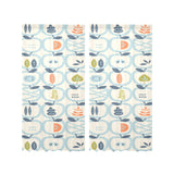 apples leaves pattern Gauze Curtain