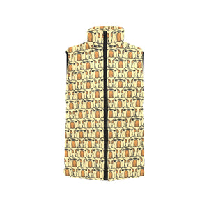 English Bulldog Pattern Print Design 02 Men's Padded Vest