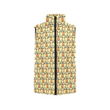 English Bulldog Pattern Print Design 02 Men's Padded Vest
