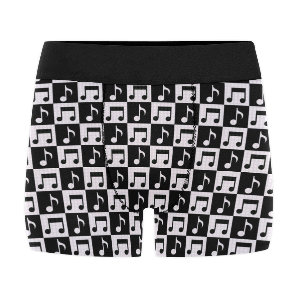 Music Notes Pattern Print Design 01 Men's All Over Print Boxer Briefs Men's Underwear