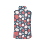 dragon fruits dark blue background Women's Padded Vest