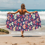 British Pattern Print Design 02 Beach Towel