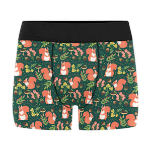 Squirrel Pattern Print Design 03 Men's All Over Print Boxer Briefs Men's Underwear