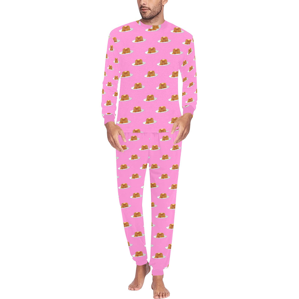 Pancake Pattern Print Design 04 Men's All Over Print Pajama