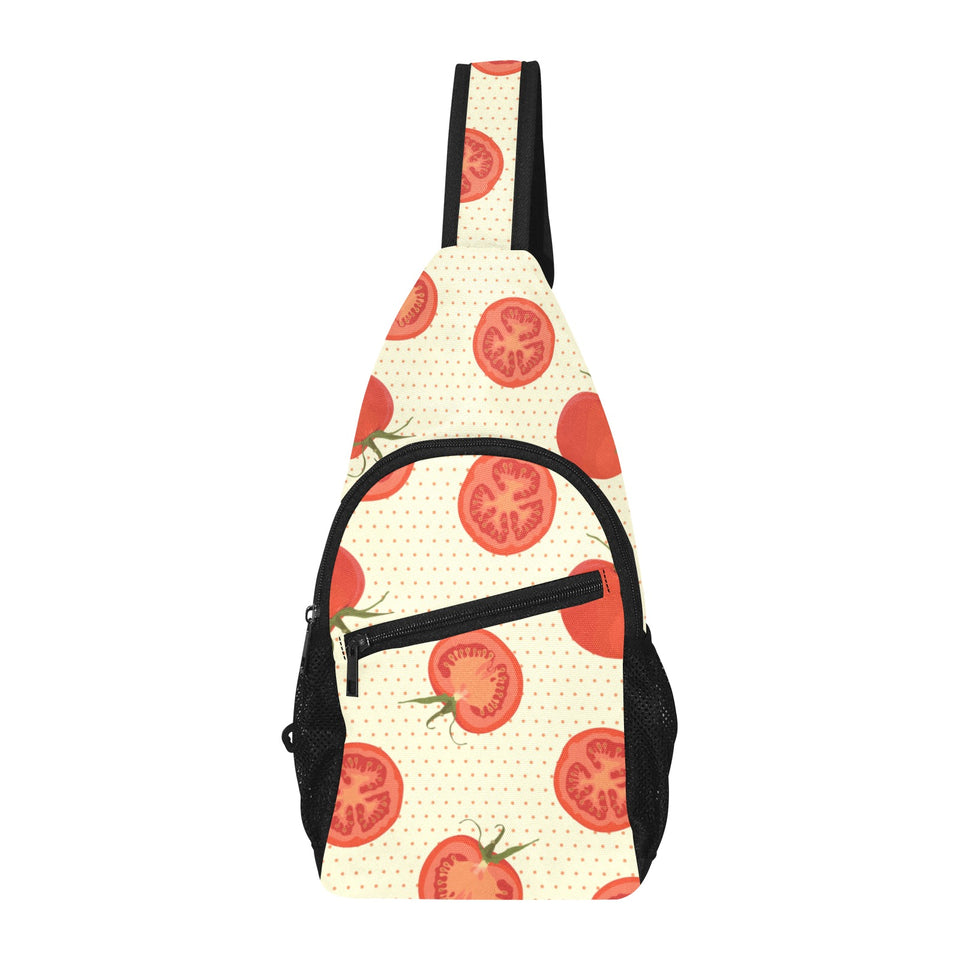 Tomato dot background All Over Print Chest Bag