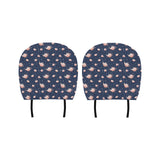 Tea pots Pattern Print Design 04 Car Headrest Cover