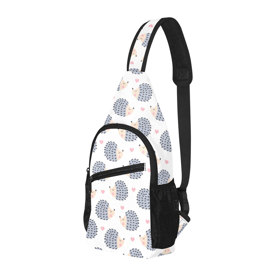 Hedgehog Pattern Print Design 04 All Over Print Chest Bag