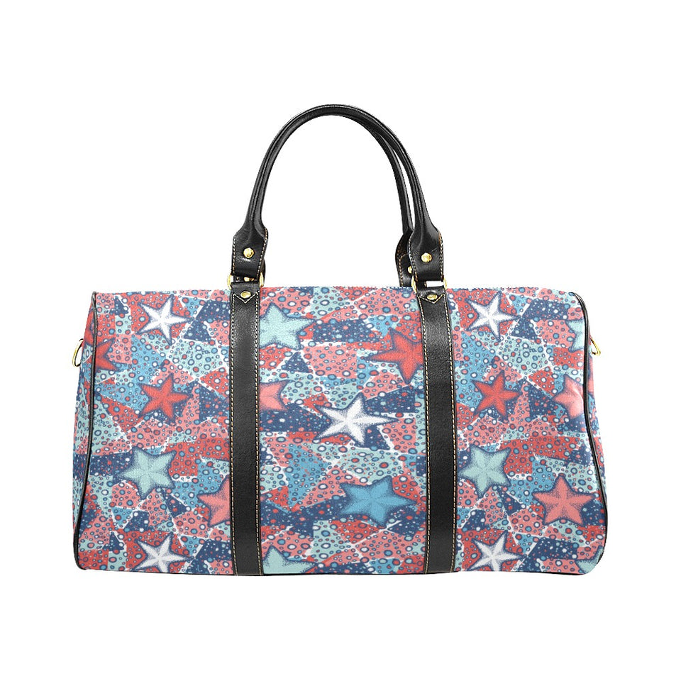 Hand drawn colorful starfish Travel Bag