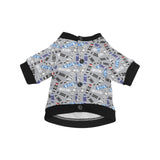 Skate Board Pattern Print Design 03 All Over Print Pet Dog Round Neck Fuzzy Shirt