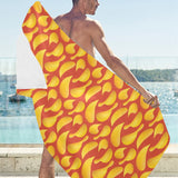 Potato Chips Pattern Print Design 05 Beach Towel