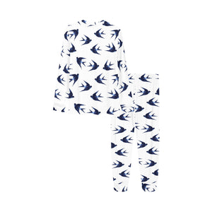 Swallow Pattern Print Design 03 Kids' Boys' Girls' All Over Print Pajama Set