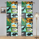 dinosaurs print pattern Gauze Curtain