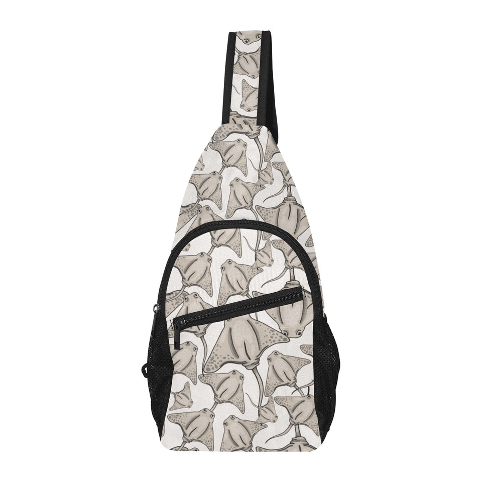 Stingray Pattern Print Design 05 All Over Print Chest Bag