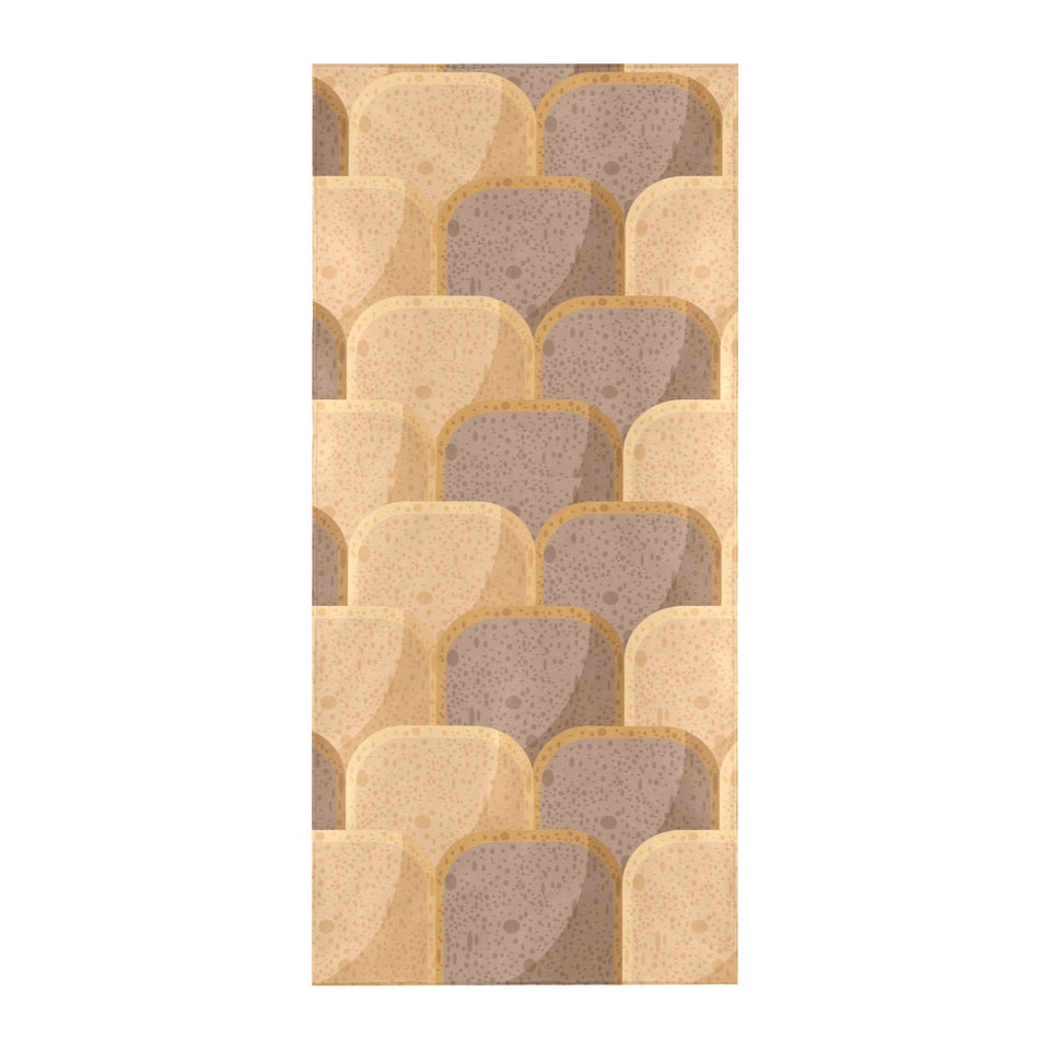 Bread Toast Pattern Print Design 04 Beach Towel