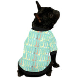 Giraffe Pattern Print Design 01 All Over Print Pet Dog Round Neck Fuzzy Shirt