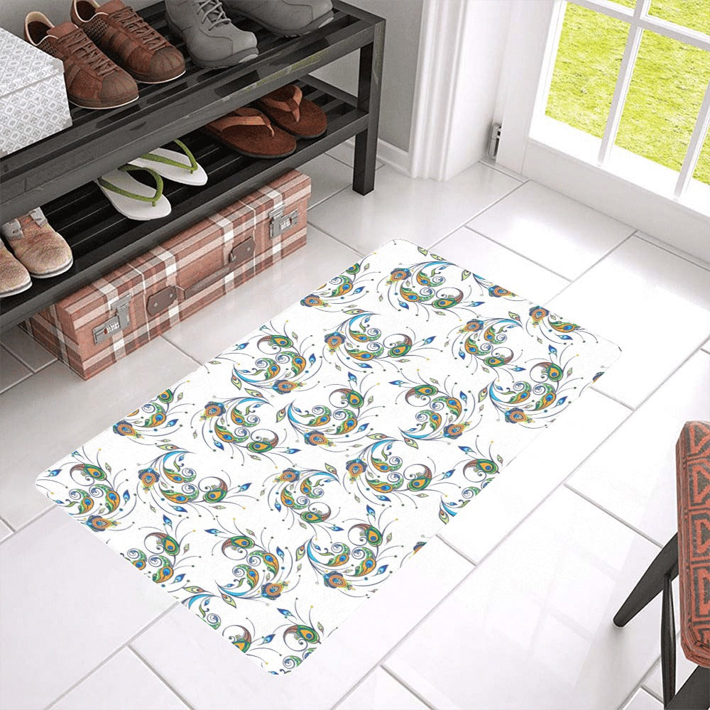 Peacock feather pattern Doormat