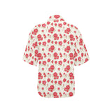 Rose Pattern Print Design 01 Women's All Over Print Hawaiian Shirt